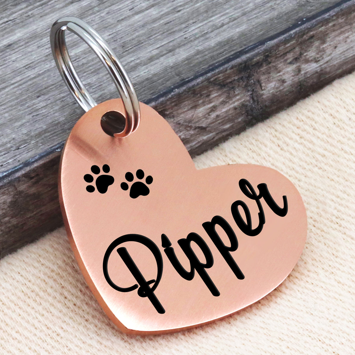 Husky Dog ID Tag Heart Shaped Premium store Aluminium Pet Tag